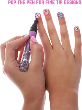 Подарунки для дівчаток GirlZone - Дитячий набір для студії нігтів "Єдиноріг" Набір для дизайну нігтів Дитячий набір лаків для нігтів Подарунковий набір для дітей віком 4-11 років Набір для дизайну нігтів "Єдиноріг"