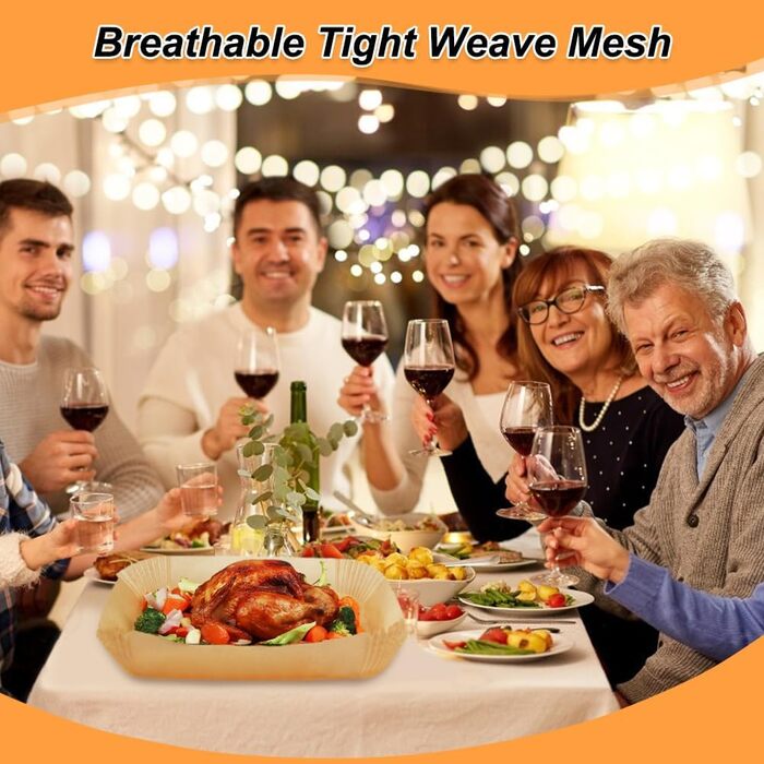 Папір для випічки GINOYA для фритюрниці Ninja AF500EU AF500EUCP, Cecotec 9000, фритюрниці Аксесуари для великих 10,4 л і 10 л різні два розміри фритюрниці (100 шт. ) 100 шт. 10,4 л