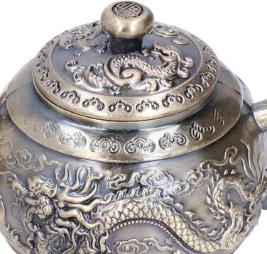 Набір для чаювання Марокканський розкіш у вінтажному стилі вишуканий металевий чайник з рельєфним орнаментом, чашки та блюдця для декору столу