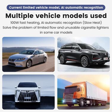 Автомобільний електричний чайник DC 12V/24V, 400 мл автомобільна кружка з підігрівом з кришкою проти розливу, герметична, вкладиш