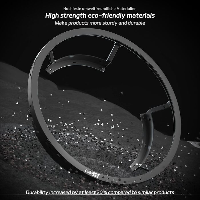 Підсвічування для мішні для дартсу CyeeLife для сталевої мішні, чорне світлодіодне підсвічування мішні для дартсу 360