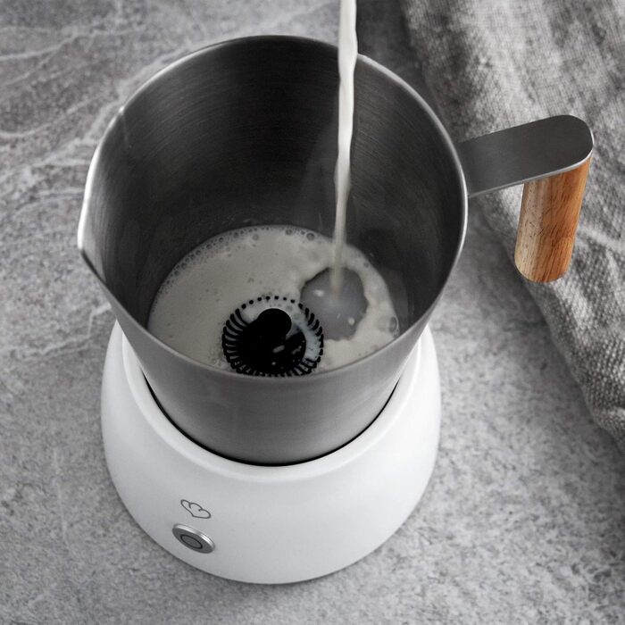 Електричний спінювач молока SPRINGLANE Mia, нержавіюча сталь, 600 Вт, 250 мл, 2 насадки, 4 програми для холодного або гарячого спі