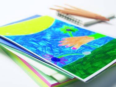 Ламінувальні пакети Fellowes A4 із самоклеючою підкладкою, 80 мікрон (2 x 80 мікрон), 100 шт. , офісні самоклеючі A4