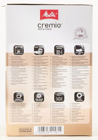 Вспениватель молока Melitta CREMIO II - електричний вспениватель молока для холодного і теплого молока, наприклад, для капучино, л