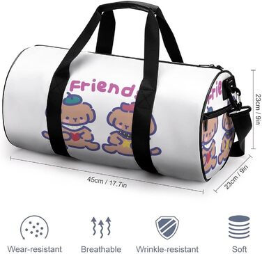 Дорожня сумка-мішок Дружній песик, спортивна сумка для чоловіків та жінок, сумка для подорожей та спорту
