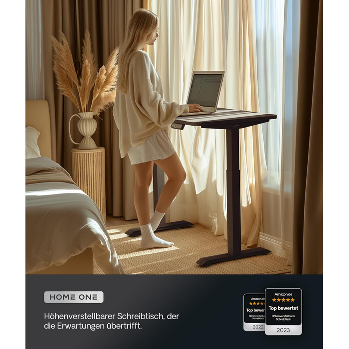 Робочий стіл з електричним регулюванням висоти 160x80 см - Стабільний робочий стіл з електричним регулюванням висоти з сенсорним е