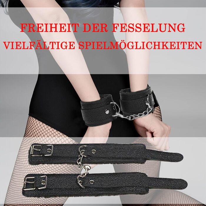 Наручники Секс-ліжко Плюш і маска для очей, Набір обмежень для звязування, Наручники Секс-ліжко з завязаними очима, Жорсткі іграшки для BDSM, Секс-набір обмежень, Набір обмежень для BDSM, Секс-іграшки Обидва