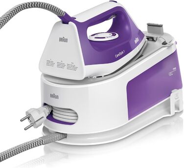 Парова прасувальна станція Braun CareStyle 1 IS 1014 VI, підошва SuperCeramic, 3 налаштування термостата, функція вертикального ві