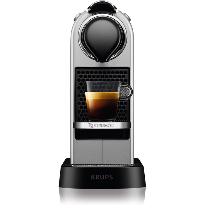 Кавоварка Krups Nespresso XN741B Окремо стояча еспресо-машина Автоматичне відключення 1-літровий бак для води 1260 Вт Срібло Сітіз