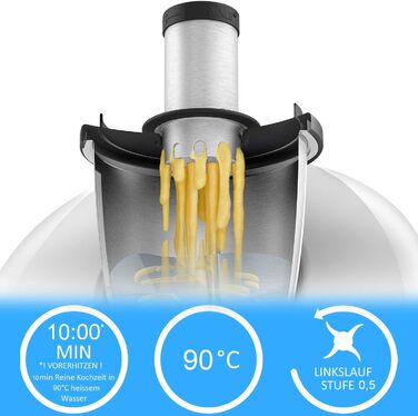 Насадка Sptzle (міксле), сумісна з Thermomix TM6, TM5, TM31 і TM Friend, аксесуарами, шпецле-машиною, виготовлена з нержавіючої сталі, безпечної для харчових продуктів