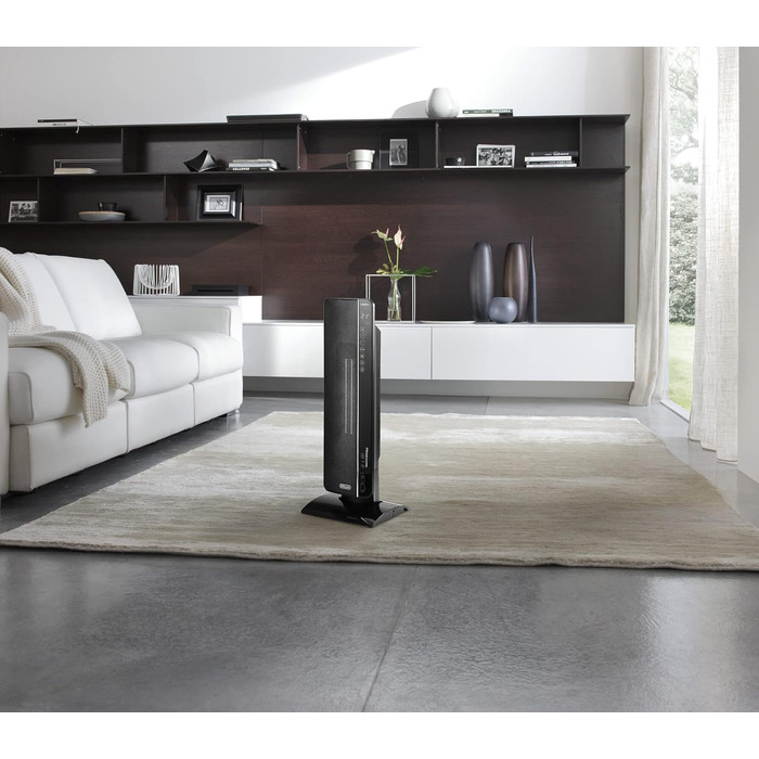 Керамічний тепловентилятор De'Longhi TCH8993ER.BC, керамічний тепловентилятор з 3 рівнями обігріву для приміщень до 70м, безшумна