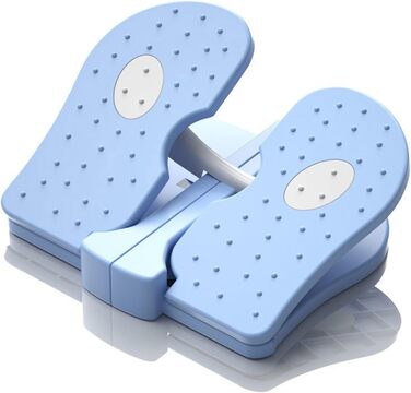 Тихий, складаний фітнес-степер, світло-блакитний степ-трейнер, складаний степ-трейнер для ніг з посиленим нейлоновим степ-трейнером для тренування ніг, домашній тренажер світло-блакитного кольору, один розмір