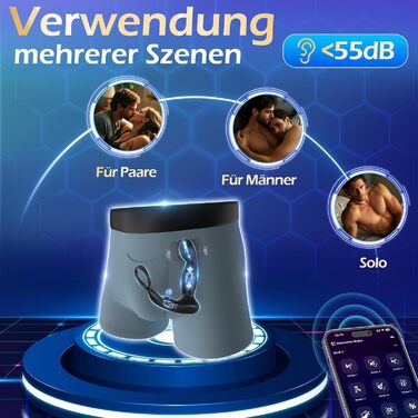 Фалоімітатор для чоловіків Defomy, з вібрацією простати та ерекційним кільцем, 9 режимів вібрації