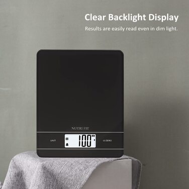 Цифрові кухонні ваги NUTRI FIT, що перезаряджаються, USB електронні кухонні ваги, висока точність, портативна та функція тари, 11