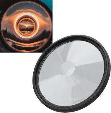 Міліметровий вихровий призматичний фільтр, вихровий призматичний фільтр обєктива камери, призматичний фільтр зі спеціальними ефектами, водонепроникний, масляний, оптичне скло, двостороннє багатошарове покриття, 58-