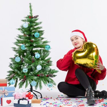 Сині різдвяні кульки 12 шт Aurasky