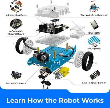 Робот Programmable with Scratch/Arduino, подарунки для дітей, навчання програмуванню за допомогою APP Control