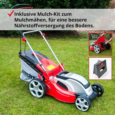 Електрична газонокосарка HECHT 1845 mower електрична газонокосарка (1800 Вт, 46 см, 60 л)
