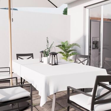 Скатертина Soleil d'ocre з захистом від плям квадратна ALIX, біла, 140 x 240 см біла 140 x 240 см