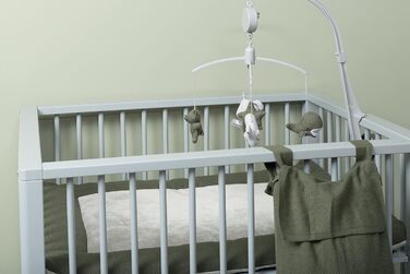 Мобіль Baby's Only Music Mobile Baby Animals, в'язані фігурки, Old Pink