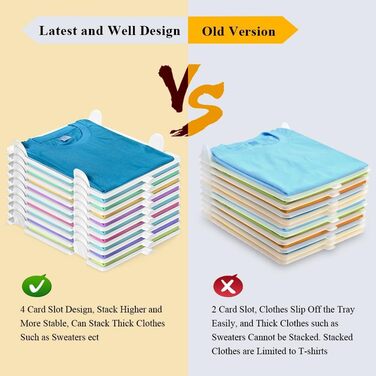 Організатор для футболок BoxLegend, який можна складати, органайзер для шафи, органайзер для гардеробу для дорослих і дітей, який