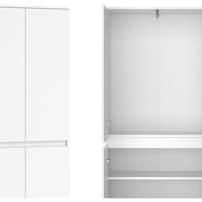 Шафа Vicco Claus, біла, 74 x 191,5 см з 4 дверима