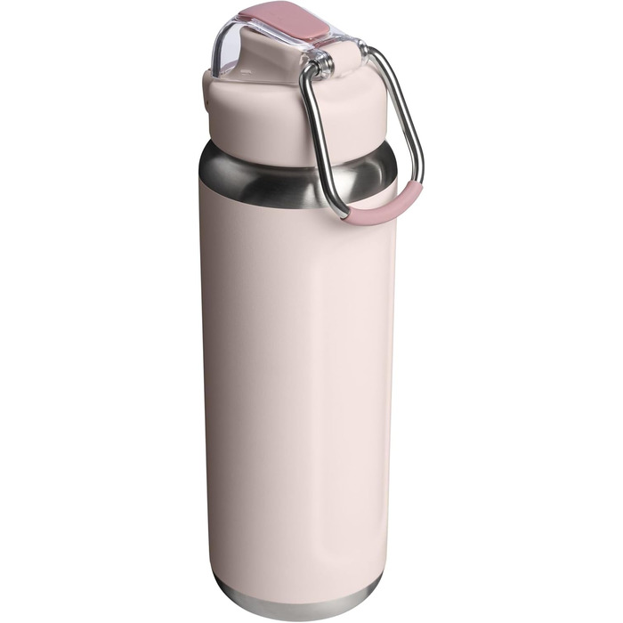 Пляшка STANLEY Wellspring 0,7 л - Зберігає напої холодними протягом 12 годин - Зберігає напої крижаними протягом 40 годин - Пляшка з переробленої нержавіючої сталі без бісфенолу А - Герметична - Можна мити в посудомийній машині - Рожевий кварц