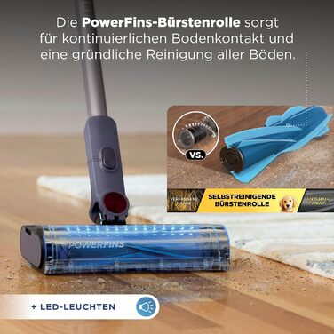 Акумуляторний пилосос Shark PowerLite Clean & Empty Pet з базою для автоматичного спорожнення, для всіх типів поверхонь, HEPA-фільтр, до 40 хв роботи BU3621EUT