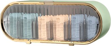 Пилонепроникний настінний органайзер для білизни, міцна пластикова коробка для зберігання білизни для спальні, дому, ванної кімнати, напівпрозорий настінний органайзер для шухляд світло-зеленого кольору