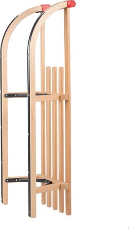 Давос санки дерев'яні санки традиційні металеві стійки дерев'яні санки дерев'яні санки 90 см