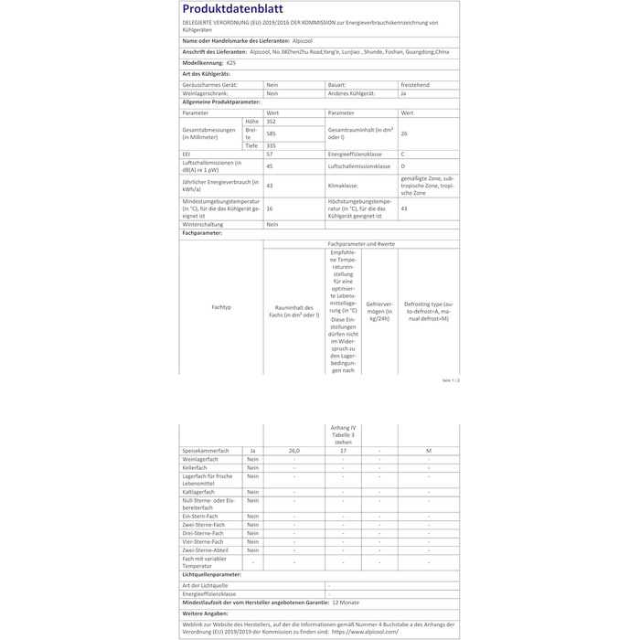 Літровий холодильник з морозильною камерою міні-портативний електричний холодильник 12/24V DC для автомобіля, вантажівки, човна та