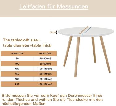 Скатертина миється кругла 90 см, еластичні зовнішні скатертини водовідштовхувальні водовідштовхувальні скатертини з ефектом лотоса
