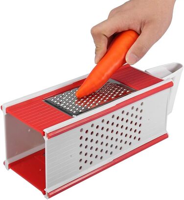 Кухонна терка HOLABONITA, Терка для кухонної коробки Терка для овочів Багатофункціональна терка ABS Лезо з нержавіючої сталі для побутових кухонь Кухонна терка Подрібнювачі