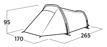Намет двомісний Easy Camp Sarek 2 (120468)