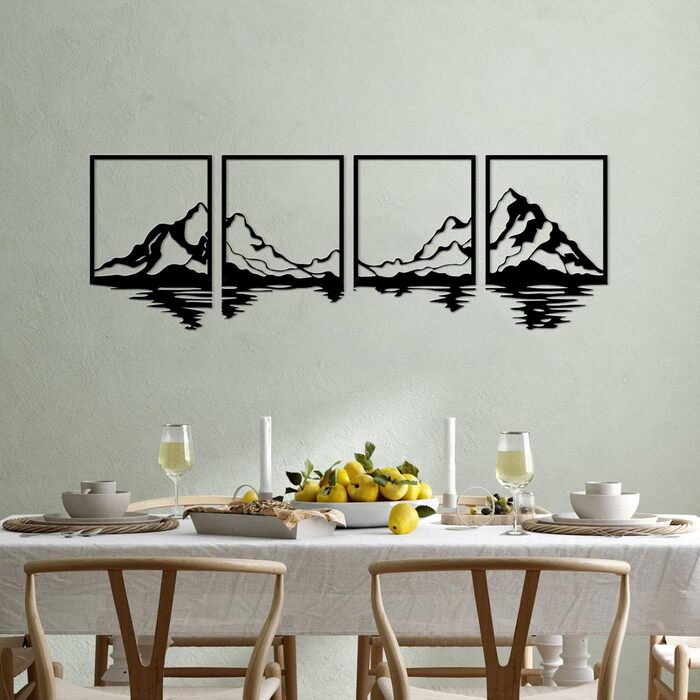 И металевих гірських настінних малюнків, великі гірські прикраси стін, гірські річки, декоративний живопис, підходить для вітальні