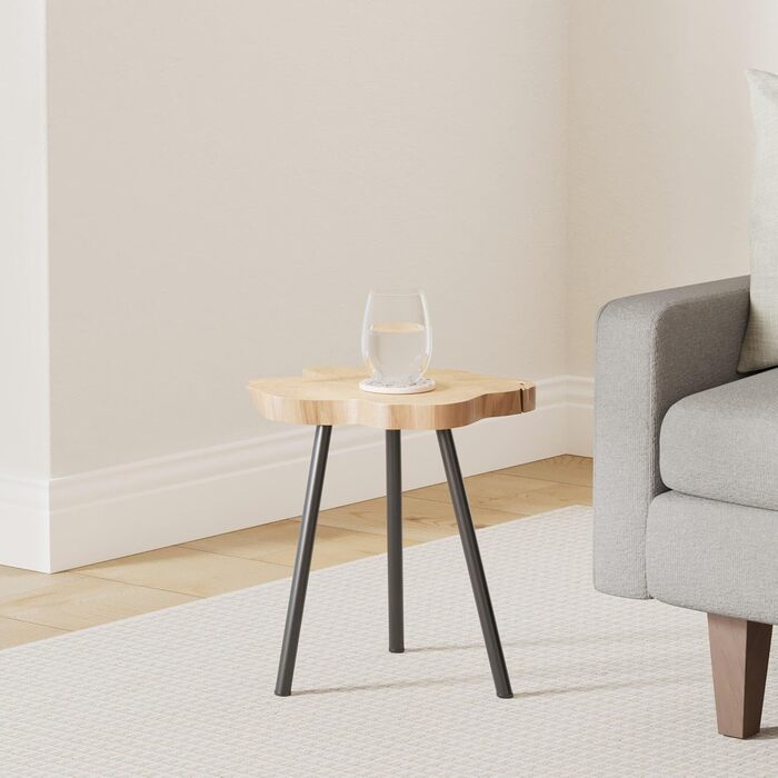 Журнальний столик з тикового дерева J010, дерев&39яний стіл, стіл-тринога з кореневої деревини, виготовлений з масиву дерева