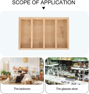 Дерев&39яна підставка для окулярів, лоток для зберігання, креативний футляр для окулярів з міцної деревини для сонцезахисних окулярів та окулярів за рецептом, презентаційний лоток для дому та оптики