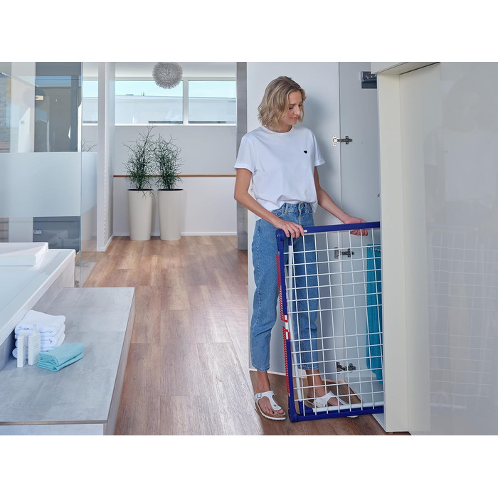 Сушильна машина Leifheit Pegasus 200 Solid з довжиною сушіння 20 м для 2 завантажень білизни, крилата сушильна машина для довгої б