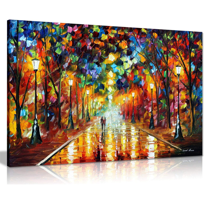 Леонід Афремов картина олією на полотні, абстракція, для вітальні, домашнього декору, Прощання з гнівом, 961cm (36x24in) 961cm (36