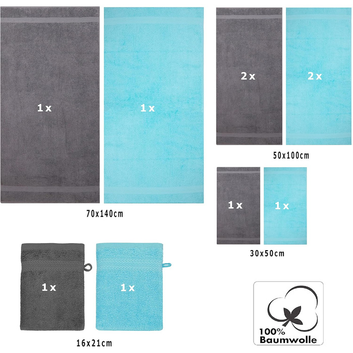 Набір рушників преміум-класу 100 бавовна 2 рушники для душу 4 рушники для рук 2 рушники для гостей 2 рукавички для прання Колір бі