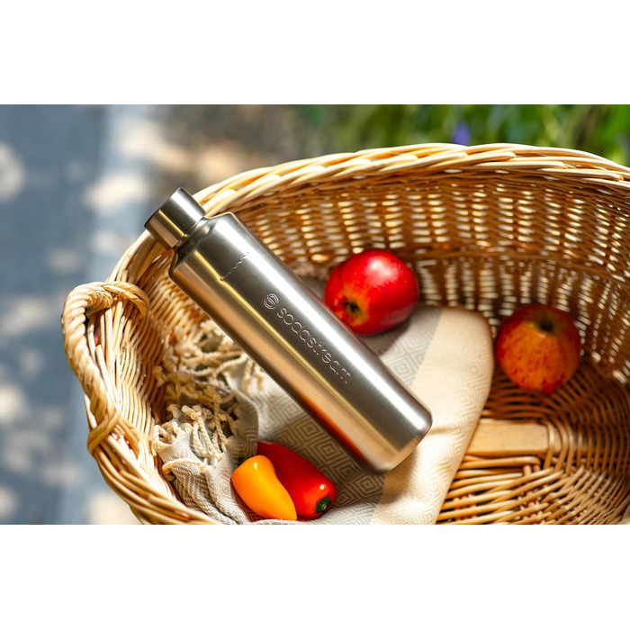 Металева пляшка SodaStream 0,8 л, підходить Duo та E-Duo, 1 упаковка