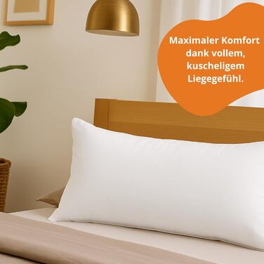 Пухова подушка для сну 40x80 см, 3-камерна пухова подушка, подушка 40 x 80 см з пуху та пера, трикамерна подушка Вироблено в ЄС, Oeko-TEX, Downpass 40 x 80 см 1