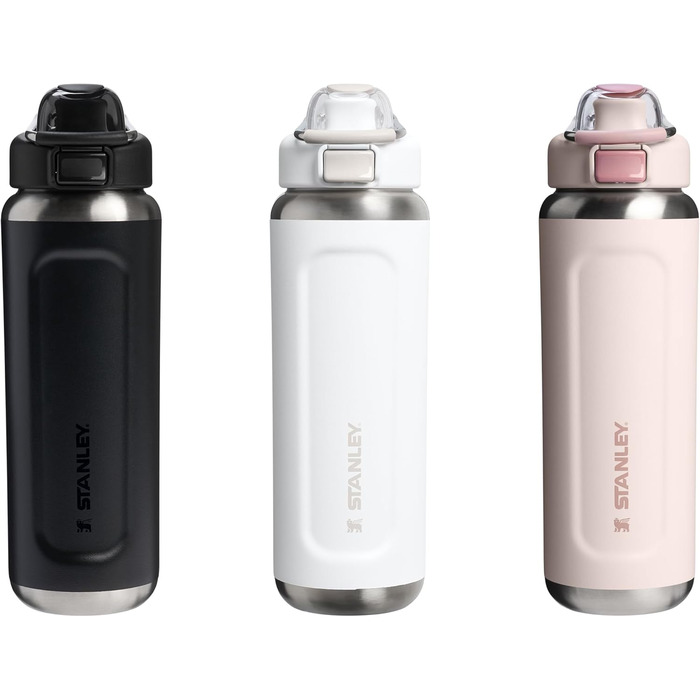 Пляшка STANLEY Wellspring 0,7 л - Зберігає напої холодними протягом 12 годин - Зберігає напої крижаними протягом 40 годин - Пляшка з переробленої нержавіючої сталі без бісфенолу А - Герметична - Можна мити в посудомийній машині - Чорна 2.0