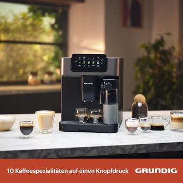 Кавомашина GRUNDIG KVA 7230, 10 видів напоїв, 19 бар