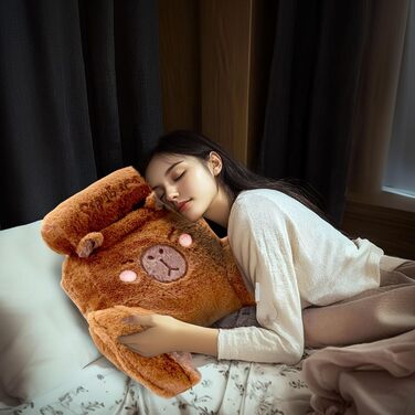 Подушка Capibara Плюшева подушка Capybara, мультяшна спинка, спинка дивана або підлоги, подушка для читання для автомобільних сидінь, офісного крісла, інвалідного візка (60 * 40 см)