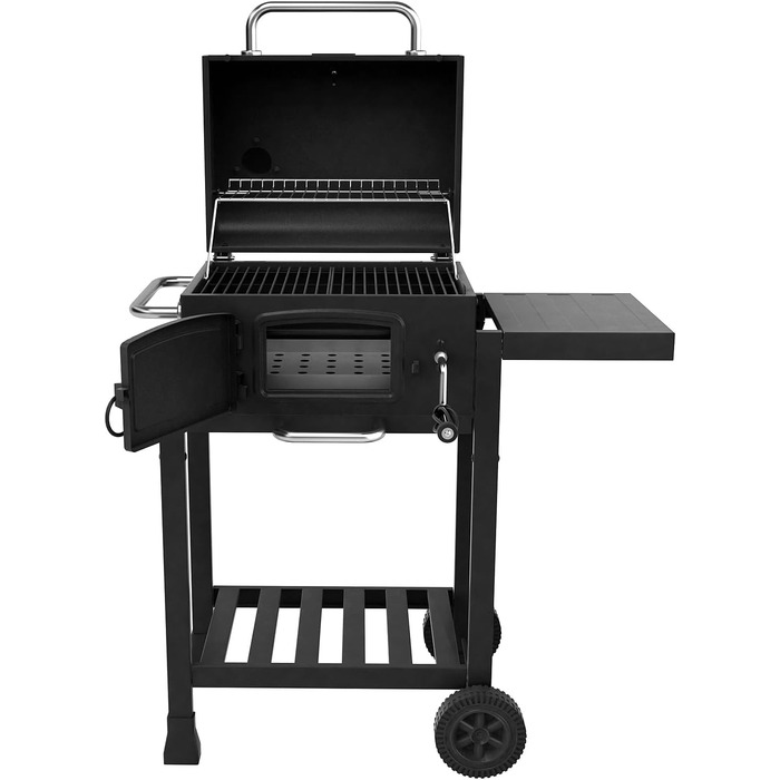 Мобільний гриль-коптильня для барбекю з деревним вугіллям HERO Grill