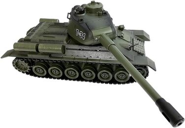 Радіокерований танк T-34 Битва Панцерів 128, оливково-зелений, з вбудованою інфрачервоною системою бою 2,4 ГГц (efaso 99815)