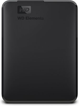 Портативний зовнішній жорсткий диск WD Elements на 3 ТБ (мобільний накопичувач, інтерфейс USB 3.0, plug-and-play, відформатований для Windows) чорний