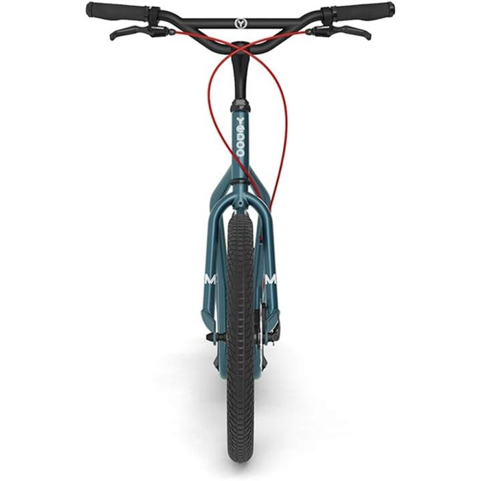 Самокат Yedoo Mezeq - до 150 кг, з пневматичними шинами 20/16 - самокат для дорослих, позашляховий самокат з підставкою і регульов