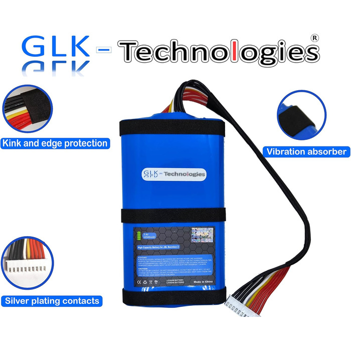 Змінний акумулятор GLK-Technologies JBL Boombox 2 High Power SUN-INTE-213, SUN-INTE-268 Акумулятор 10500 мАг вкл. набір інструментів NUE
